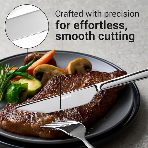 20-Piece Durable 18/10 Silverware Set, Stainless Steel Flatware | Dishwasher - Image 2
