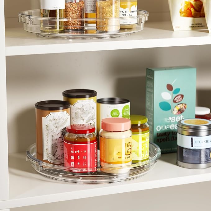 LAMU 4 Pack Lazy Susan Organizer Turntable - Image 4