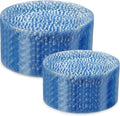 Rubtlamp 100 Pcs Blue Plastic Plates, Heavy Duty plastic Plates, Fancy Blue by Rubtlamp