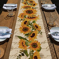 Seliem Fall Sunflowers Table Runner, Vintage Spring Summer Flower Home | by Seliem