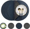 Fyvva Placemats Set of 4, Stain & Scratch Resistant, by Fyvva