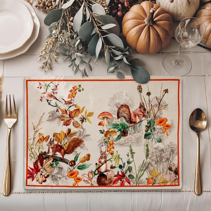 Maison d' Hermine Placemats Set of 4 Reusable 100% Cotton | Cloth Place Mats - Image 5