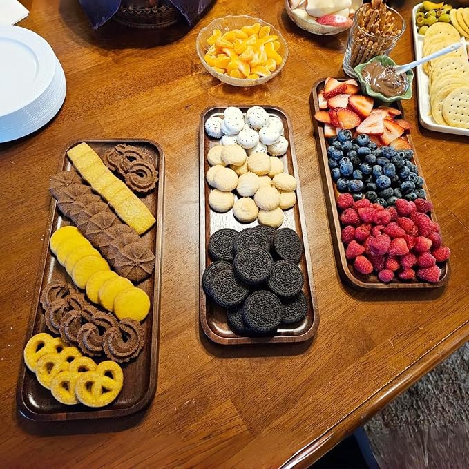 Acacia Wood Serving Platters and Trays - Image 7