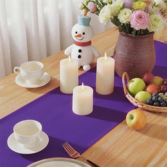 Purple Table Runner, Waterproof Washable Runners 60 Inches Long | Reusable - Image 6