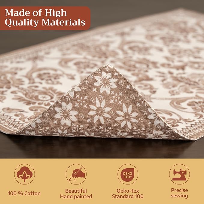 Maison d' Hermine Placemats Set of 4 Reusable 100% Cotton | Cloth Place Mats - Image 3