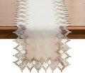 Natural Linen Table Runner 108 inches Beige Lace Coffee Table Runner | French by Raedan