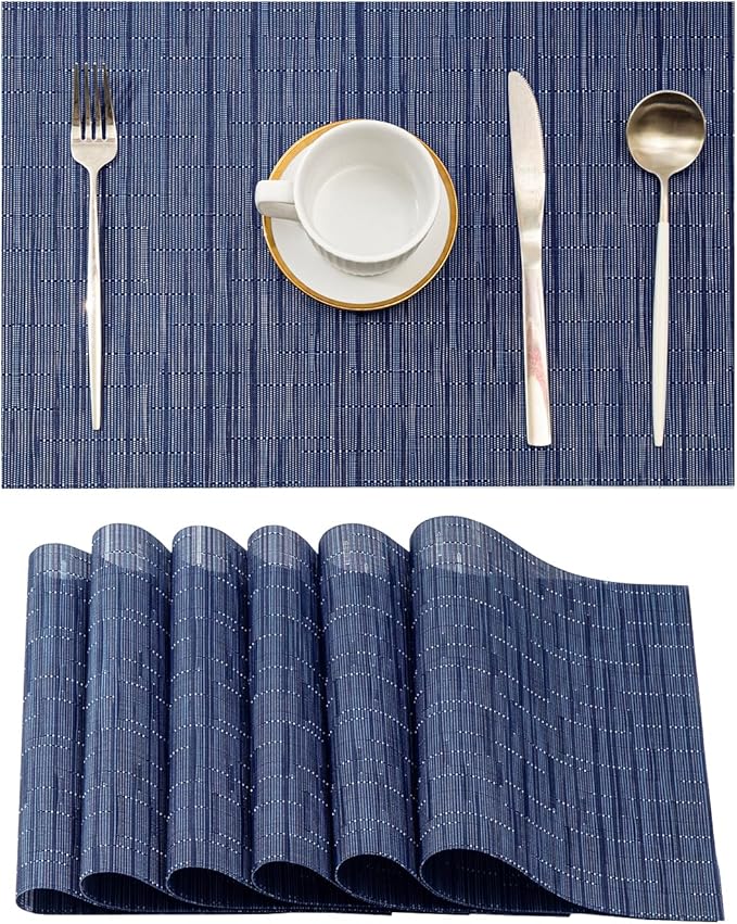 Leetaltree Blue Placemats Set of 6 by Leetaltree-ArtatEveryTable