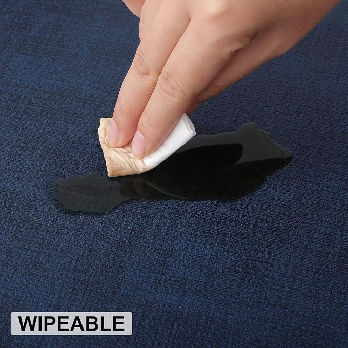 Faux Leather Heat Resistant Placemats 4 Packs, Waterproof Wipeable Dining PU - Image 5