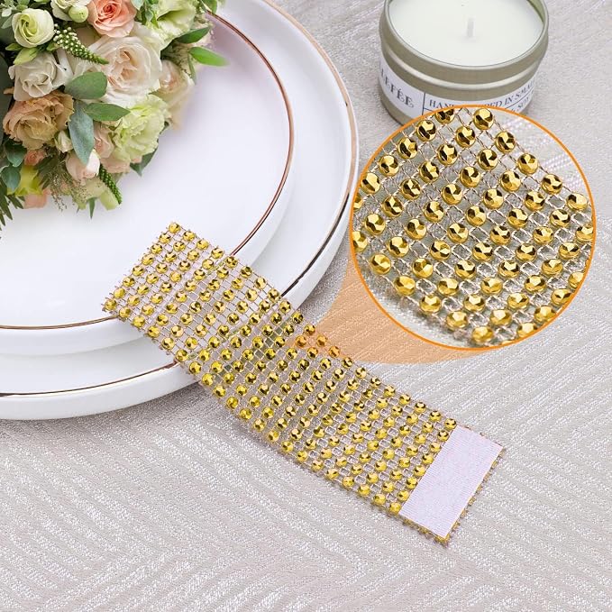 Gold Napkin Rings Set - Image 2