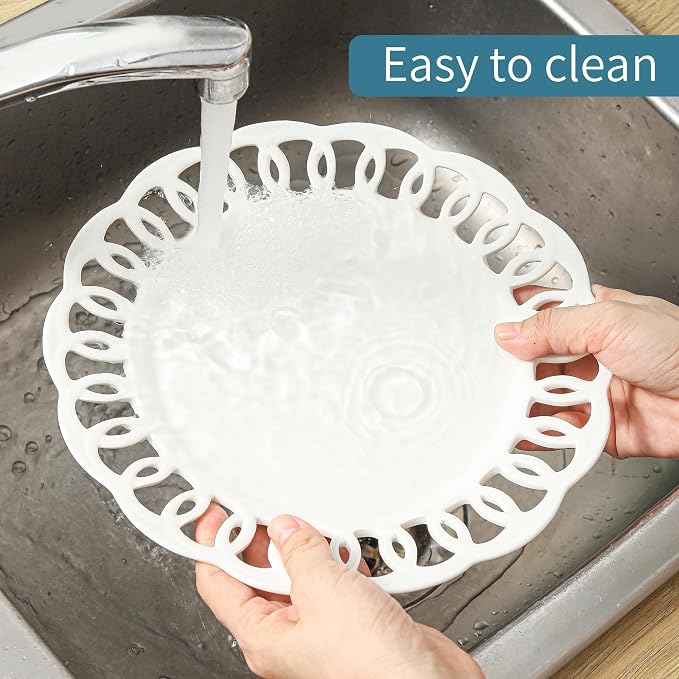 4 Pack 10" Dinner Serving Plates - Image 7