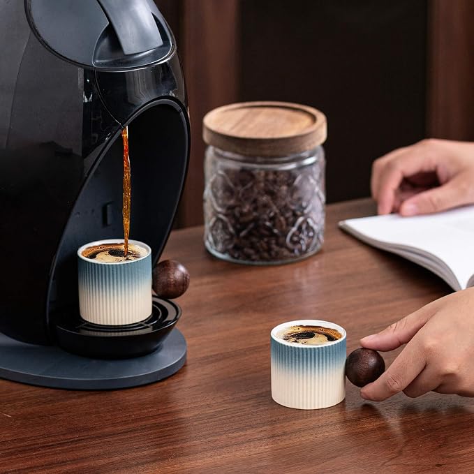 Ceramic Mini Espresso Cups Demitasse Cups - Image 2
