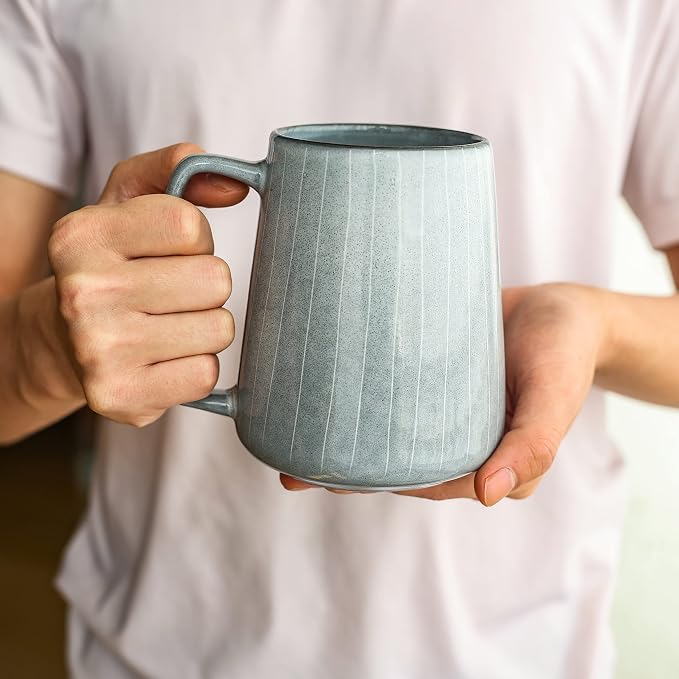 Large Ceramics Coffee Mugs, - Image 5