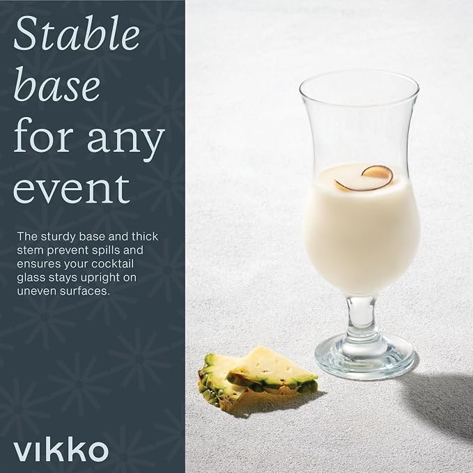 Vikko Hurricane Glasses, 15.5 Ounce Cocktails Glasses Set, Durable Dishwasher - Image 6