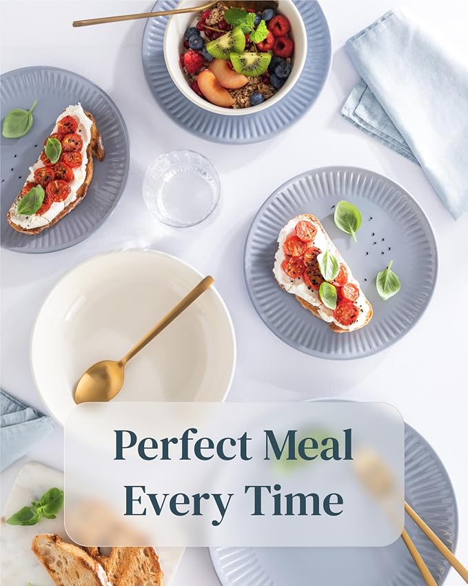 12 Piece Stoneware Dinnerware Set - Image 4