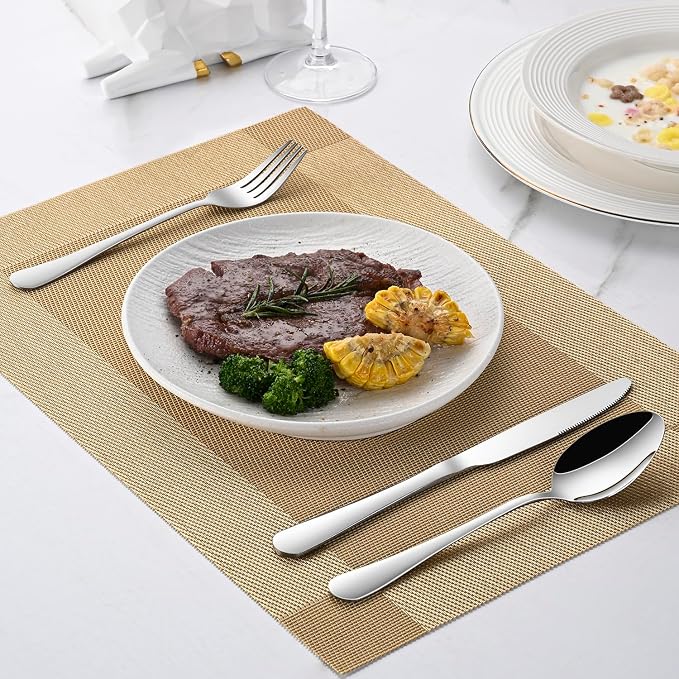 DEHOV 30 Pieces Silverware Set, Premium Stainless Steel Flatware Set Service - Image 7