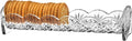 Godinger Dublin Cracker Tray, Snack Dish, Crystal Serving Tray by Godinger