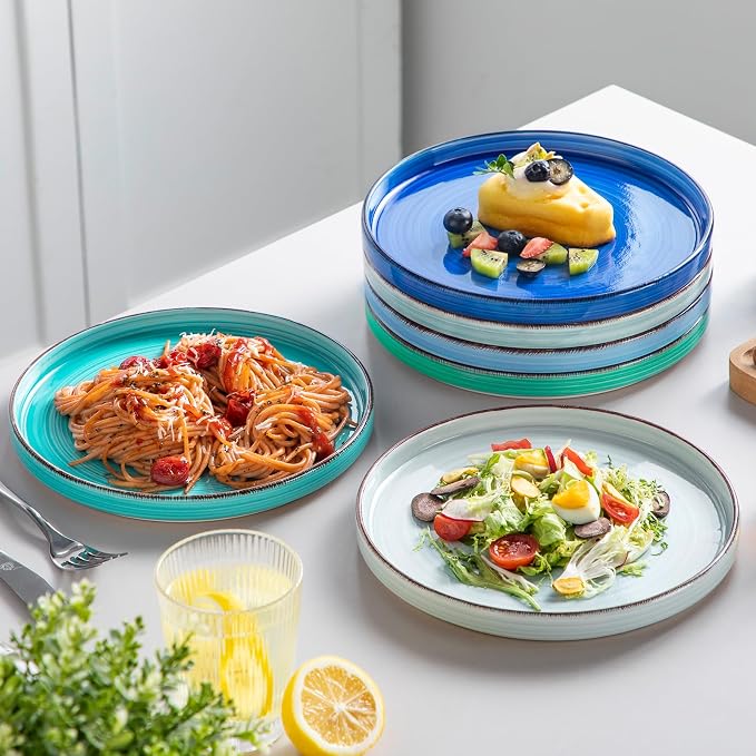 vancasso Bonita 8.5 inch Salad Plates, Ceramic Small Dinner Plates Set - Image 7