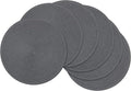 SHACOS Round Placemats Set of 6 Washable 15 inch Round Table Mats Cotton by SHACOS