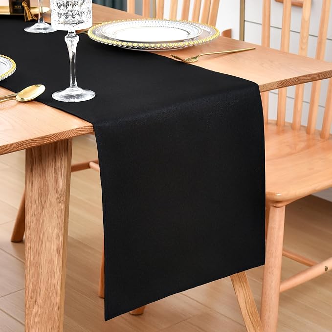 Farmhouse Black Table Runner Dining Table Runners 72 Inches Long Coffee Table by Wolkemer
