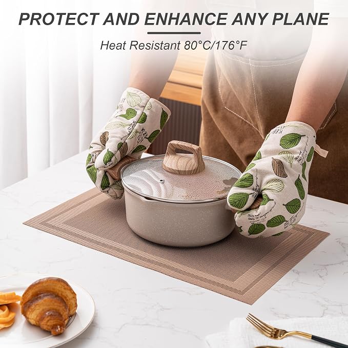 Placemats Set of 4 Washable Indoor | Outdoor Vinyl Place Mats - Image 4