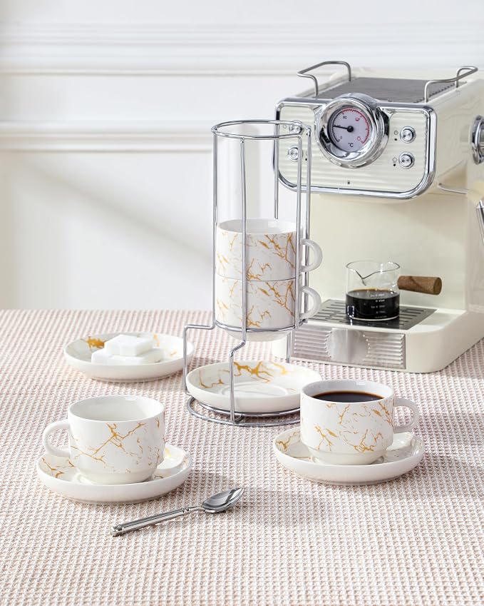 MALACASA 8 OZ Porcelain Espresso Cups - Image 6