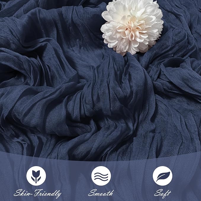 30 Pack Navy Blue Cheesecloth Table Runner 17 x 108 inch Cheese Cloth Table - Image 5