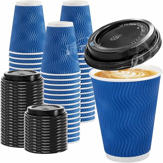 Clawsoff 100 Pack 12 oz Coffee Cups by BuyNow