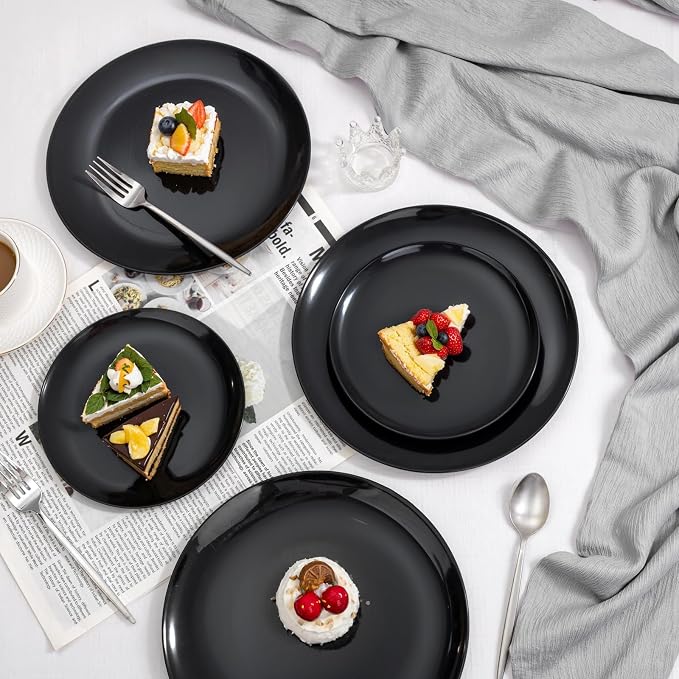 PULOTE 60 PCS Black Plastic Plates - Image 6