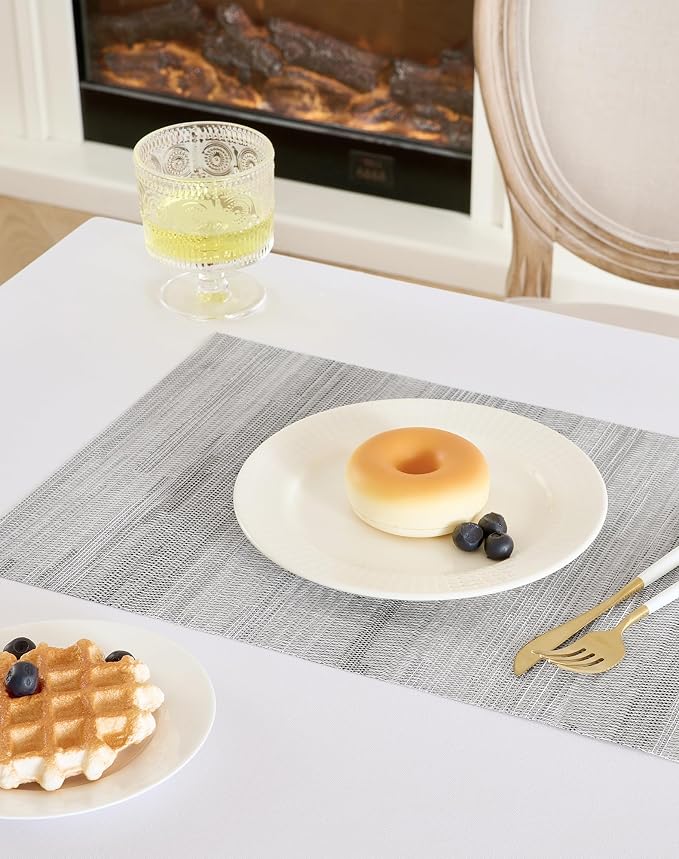 Leetaltree Lightsteel Black Placemats Set of 4 - Image 7