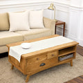 Solino Home 100% Pure Linen Dining Table Runner Ivory Hemstitch, 14 x 48 in | by SolinoHome