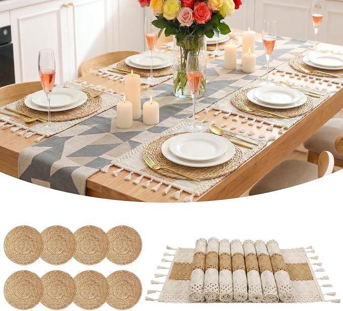 Placemats Set of 8 by AIMSEAL