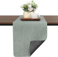 Table Runners 94 Inch Long, Dual-Sided Faux Leather Table Runner | Waterproof by Chitomars