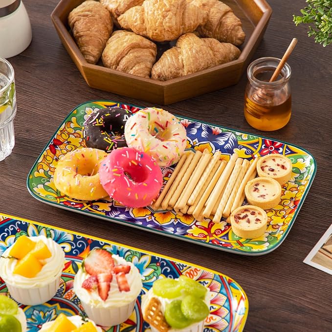 vancasso Serving Platters Set of 3, Microwave & Dishwasher Safe - Image 5