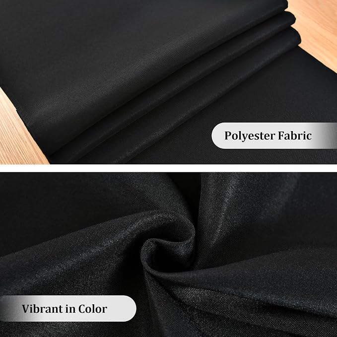 Farmhouse Black Table Runner Small Short Table Runners 36 Inches Coffee Table - Image 4