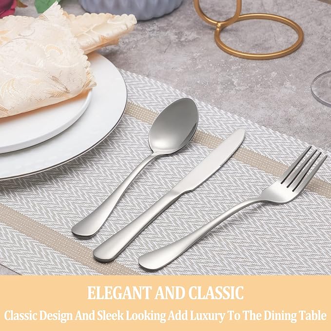 20 Piece Silverware Set Service - Image 6
