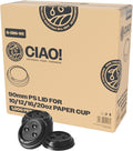 CIAO! Coffee Cup Sipper Black Dome Lid, Designed and Fit by Ciao