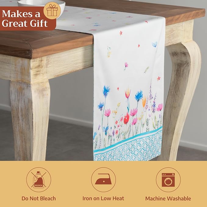 Maison d' Hermine Table Runner 100% Cotton 14.50" x 72" | Table Runners 72 - Image 5