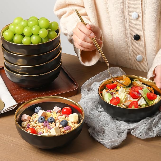 vicrays Ceramic Salad Bowls Set - Image 4