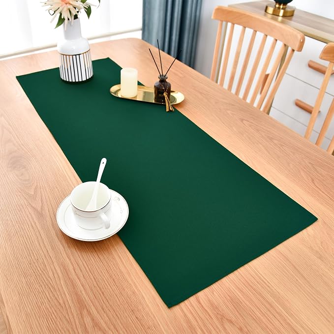 Farmhouse Green Table Runner Small Short Table Runners 36 Inches Coffee Table - Image 2