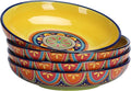 Bico Tunisian Pasta Bowls, 35oz Salad Bowl Set of 4, Large Ceramic Serving by Bico