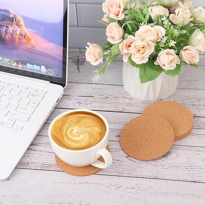 150 Pieces 4 Inch Cork Coasters - Image 5