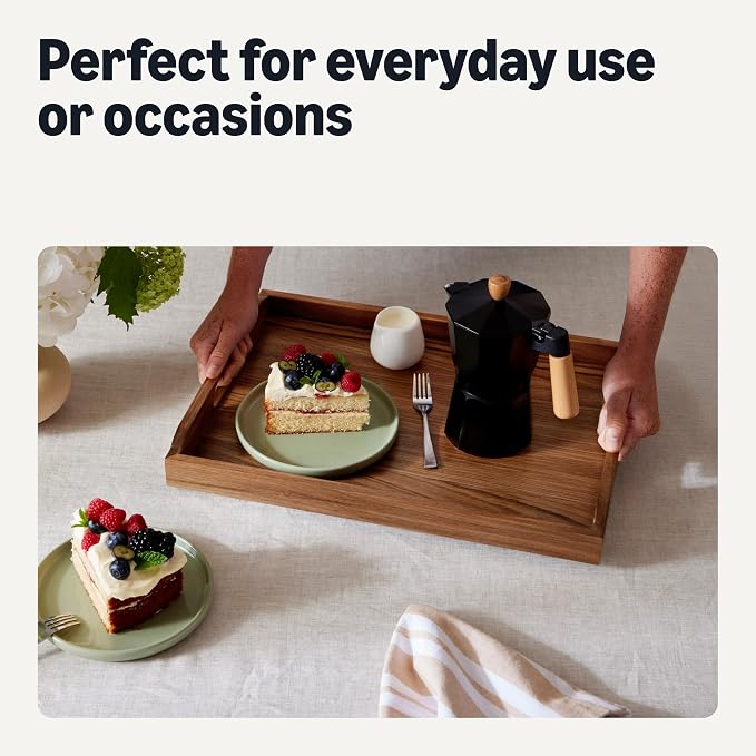 Amazon Basics Wooden Serving Tray - Image 4