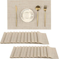 Leetaltree Beige Placemats Set of 24 by Leetaltree-ArtatEveryTable