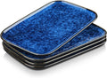 vancasso Stern Serving Platters Set of 4, 11 Inches Rectangular Ceramic Serving by vancasso