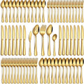 PHILIPALA 65 Piece Gold Silverware Set by PHILIPALA
