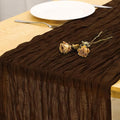 1 Pack Brown Cheesecloth Table Runner 120 Inch Boho Wedding Decor | Cheesecloth by Fixwal
