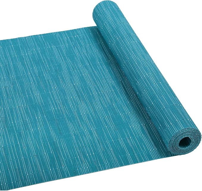 SHACOS Woven Vinyl Table Runner Indoor Outdoor 12x54 inch Kitchen Dining Table - Image 3