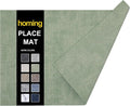 Faux Leather Heat Resistant Placemats 6 Packs, Waterproof Wipeable Dining PU by homing