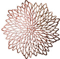 Snowkingdom 18 Pack Rose Gold Placemats Bulk Metallic Pressed Vinyl by Snowkingdom