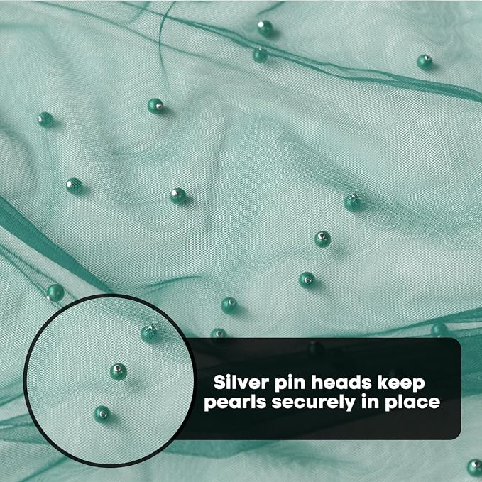 Artoid Mode 6PCS Pearl Dark Green Gauze Table Runner 120 Inch 10FT, Seasonal - Image 7